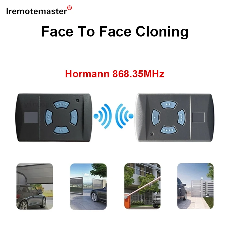 For Garage Gate Hormann Remote Control 868 MHz 2 4 Blue Button Handhled Transmitter Two ways For Hormann 868 HSE HS HSM 868MHz