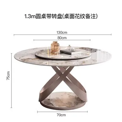 Occasional Coffee Table Living Room Center Vanity Luxury Dinner Table Kitchen Islands Round Mesas De Comedor Kitchen Furniture