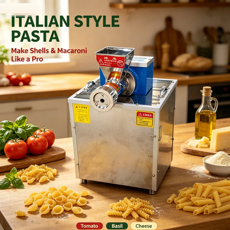 Hot Sale Multifunctional Commercial Small Snack Making Machine Noodle Extruder Hollow Pasta Machine Spaghetti Pasta Machine