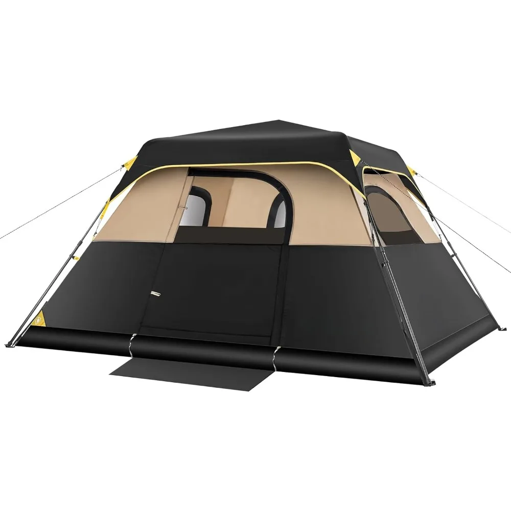 

Camping Tent 4/6/8/10 Person Instant Cabin Tent Setup in 60s with Rainfly & Windproof Portable Tent for Family Camping & Hiking