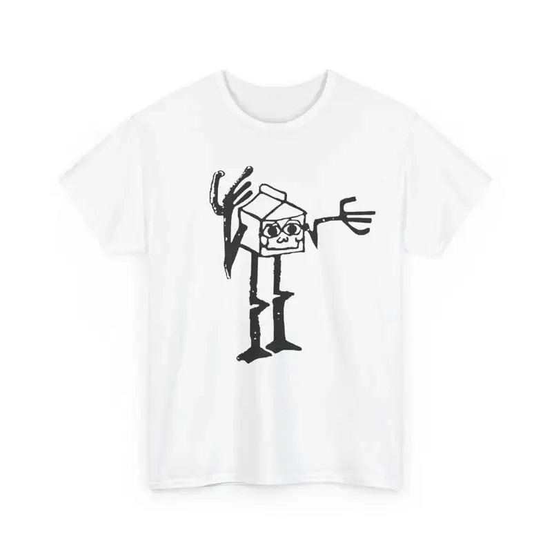 mid 80s anthropomorphic milk carton safety message reproduction T Shirt