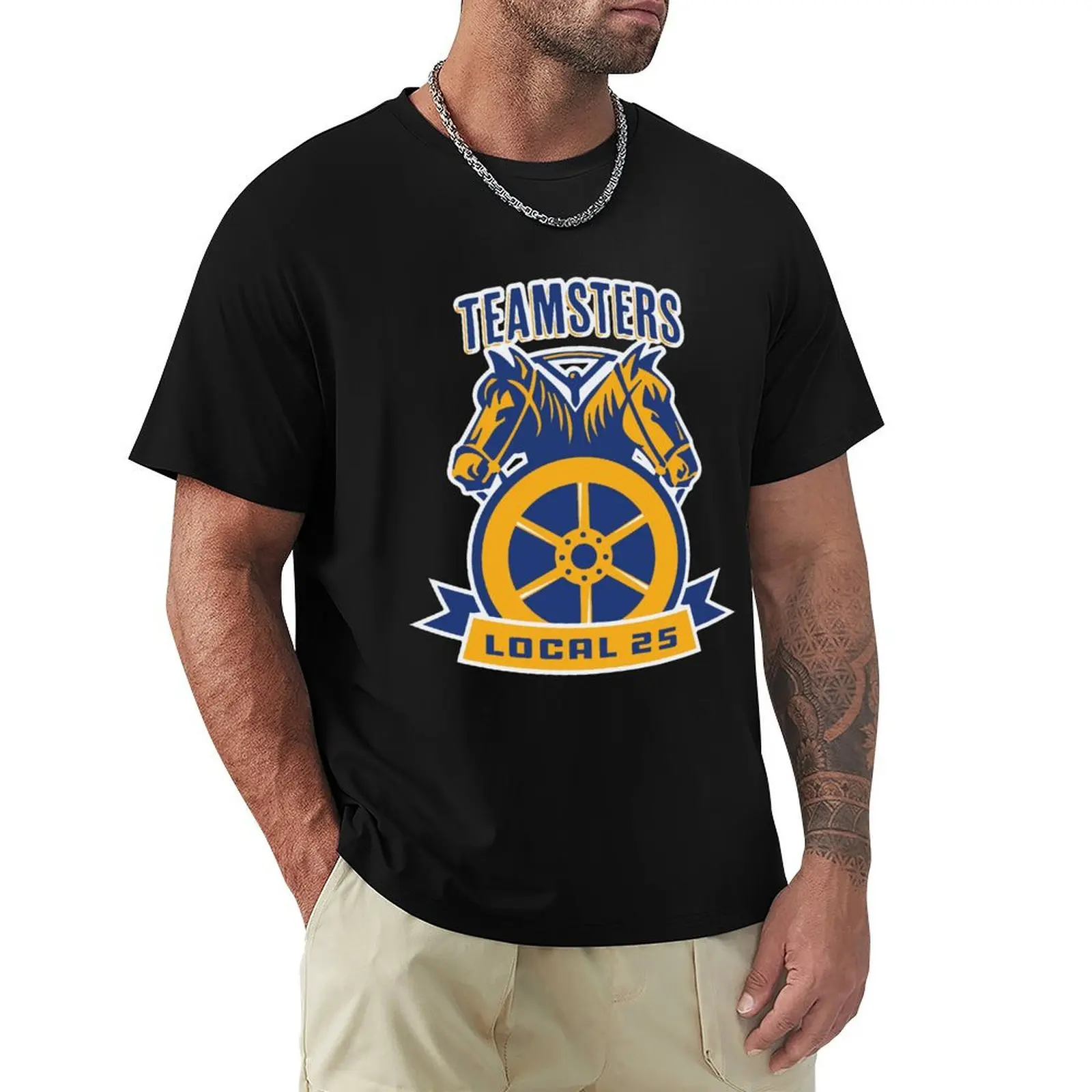 Teamsters Local 25 Gifts, Teamster driver father's day gift T-Shirt t shirts for man cotton soft T-Shirt