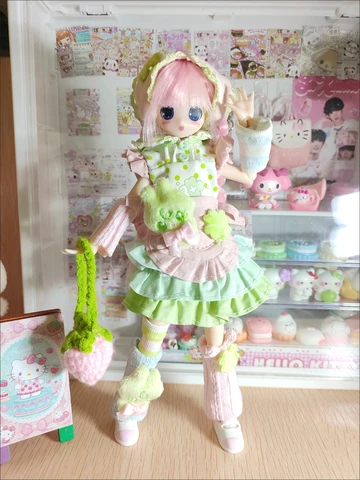 Комплект платья горничной для кукол BJD Blythe 1/6
