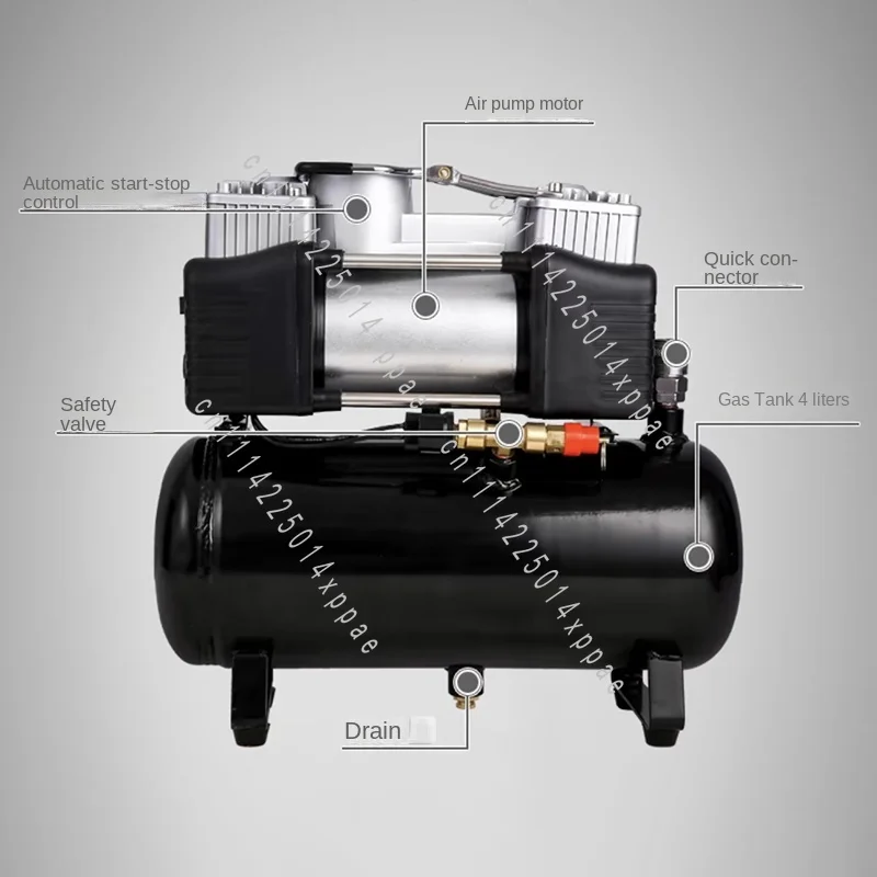 Compressor Air Compressor Car Air Pump 12V/220V 2.5L/4L/6L Portable Tire Inflator Electric Motorcycle Pump Small Air