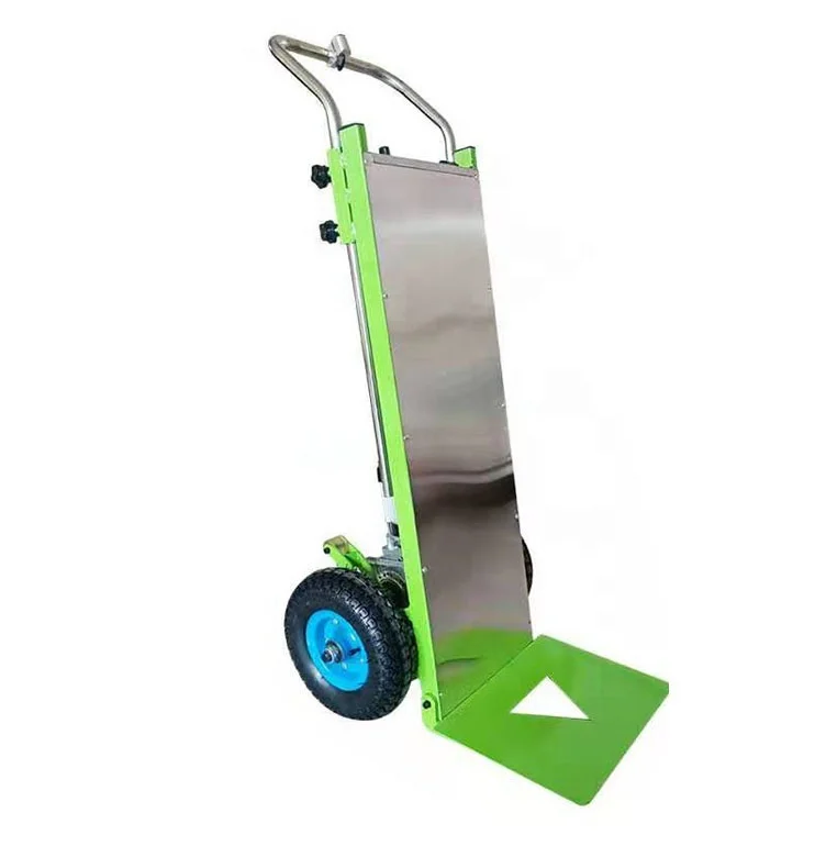 400kg Capacity Wheels Hand Trolley Electric Stair Climbing Cart Trolleys Powered Stair Climber