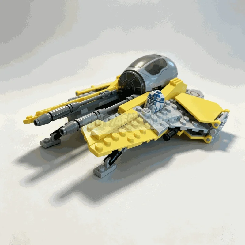 1522 PCS Interceptor Spacecraft MOC Space Fighter Model Custom Puzzle Technical DIY Assembly Creative Building Blocks Toy Gifts