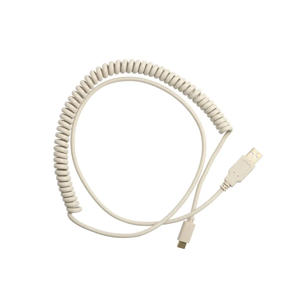 1Pcs Fine Workmanship Mechanical Keyboard Spiral Cable Sturdy Not Easy Crack Professional Technology Connector Cable