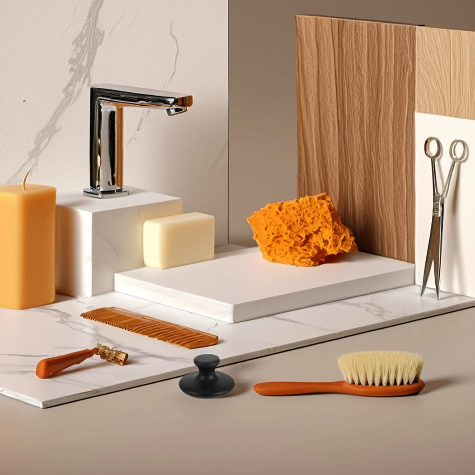 

2pcs Massage Stone Smooth Mushroom Shape For Full Body Pain Relief Scraping Tissue Therapy Massager