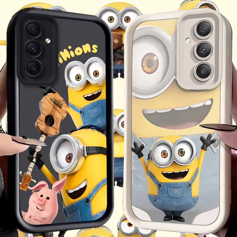 M-Minions Case for Samsung Galaxy A73 A72 A71 A55 5G A54 A52 A52S A51 4G A31 A30 A24 A23 A22 A21S A20S A20 A14 A13 A12 Cover