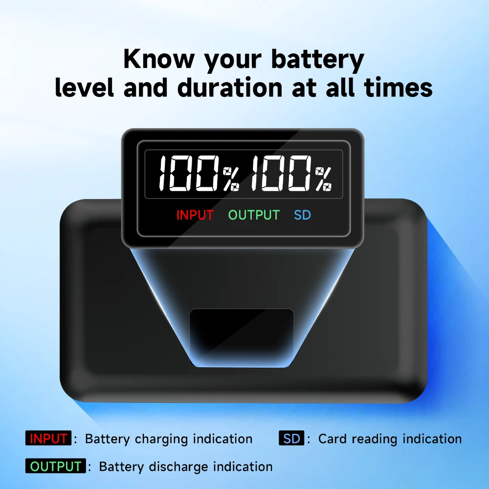 PALO EN-EL20 EN-EL20A EN EL20 Battery With Storage Case Charger for NIKON Coolpix P1000 P950 1 J1 J2 J3 DL24-500 Camera