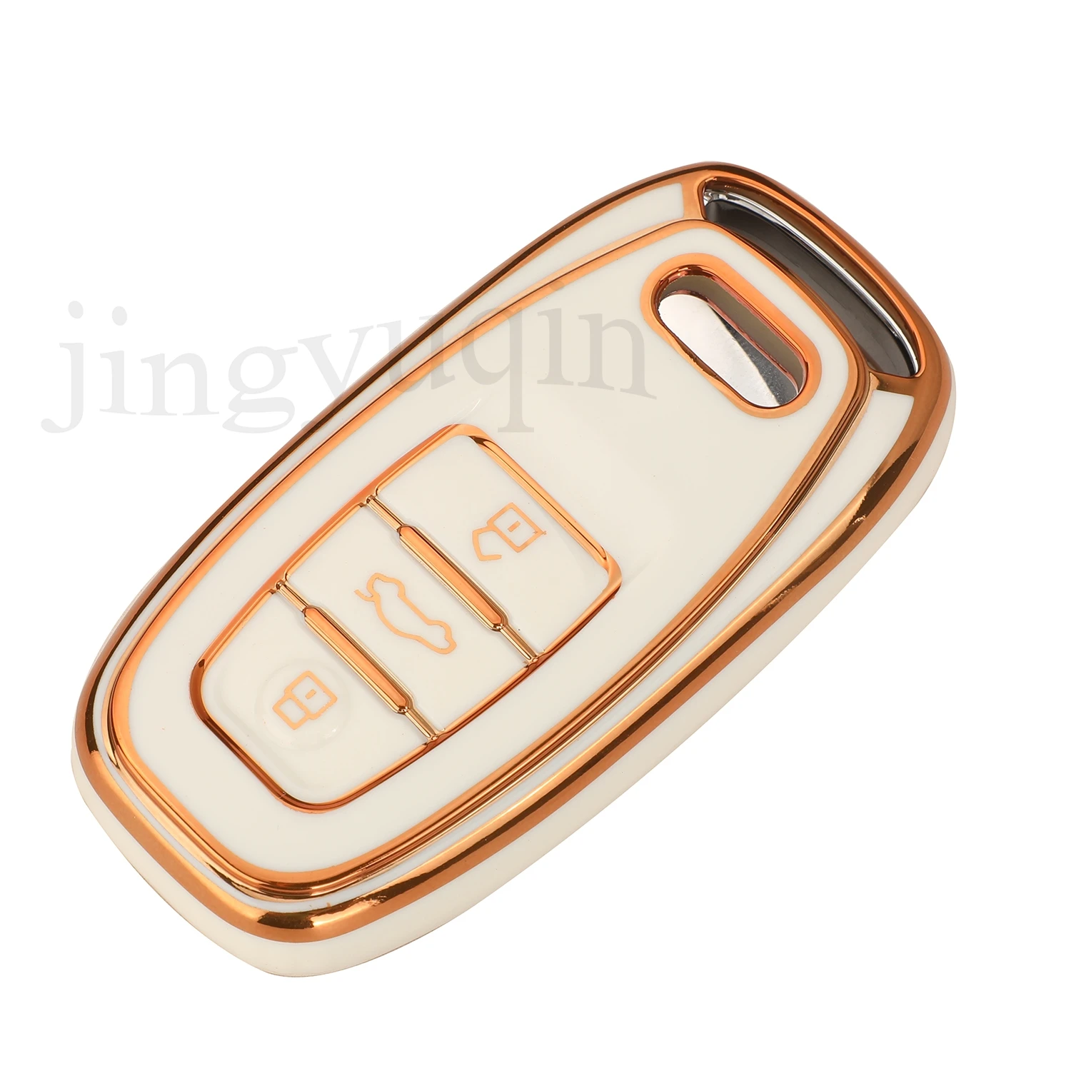 Jingyuqin 3BTN Fashion Soft TPU Car Key Case fob For Audi A1 A3 8V A4 B8 B9 A5 A6 C7 A7 A8 Q3 Q5 Q7 S4 S6 S7 S8 R8 Protector