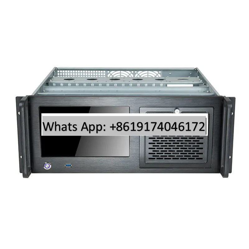 Chassis with Screen, Touch Screen 9-inch LCD Display, Rack-type Integrated Workstation, Industrial Control Server