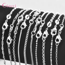 40-75cm 925 Sterling Silver New Arrivals 5 PCS/Lot Mulitple Chain Necklace For Women Men Pretty Good Fashion Model Option