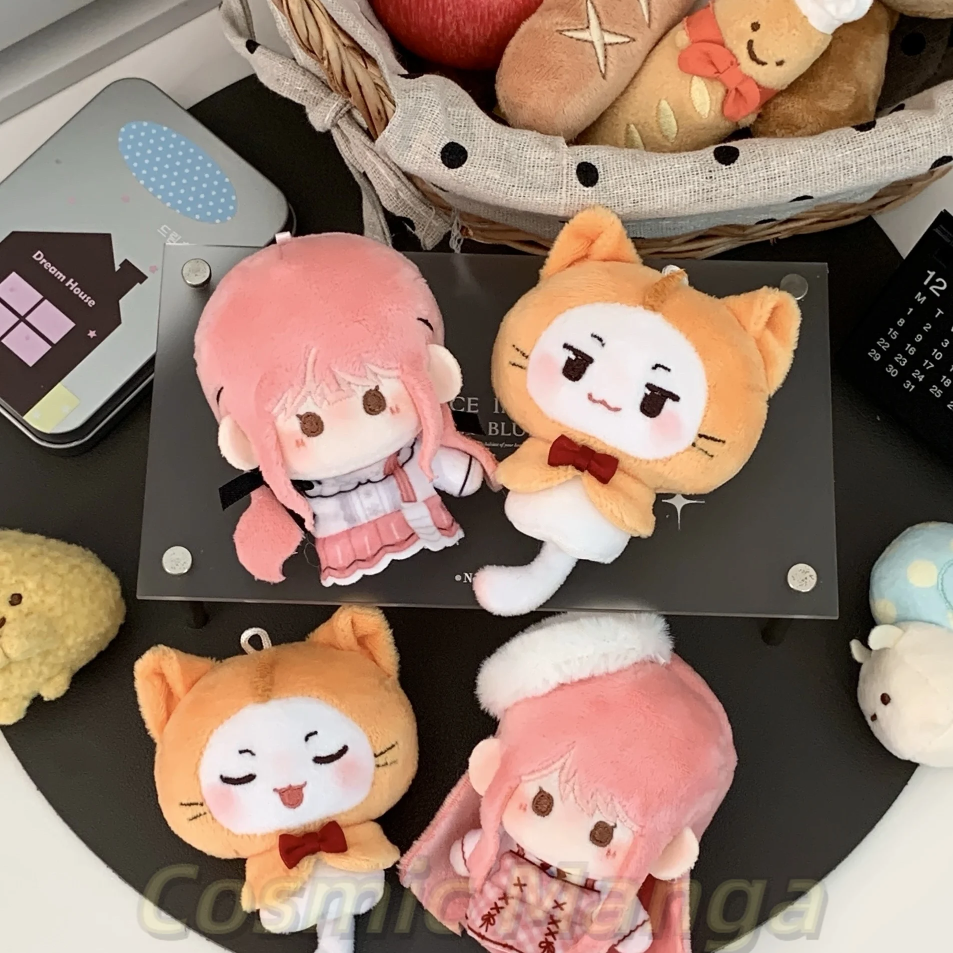 لعبة مشرقة نيكي مومو 7 سنتيمتر الكرتون الشكل المعبود المفاتيح أفخم دمية الاصبع تأثيري أنيمي هالوين هدية ظهره الديكور