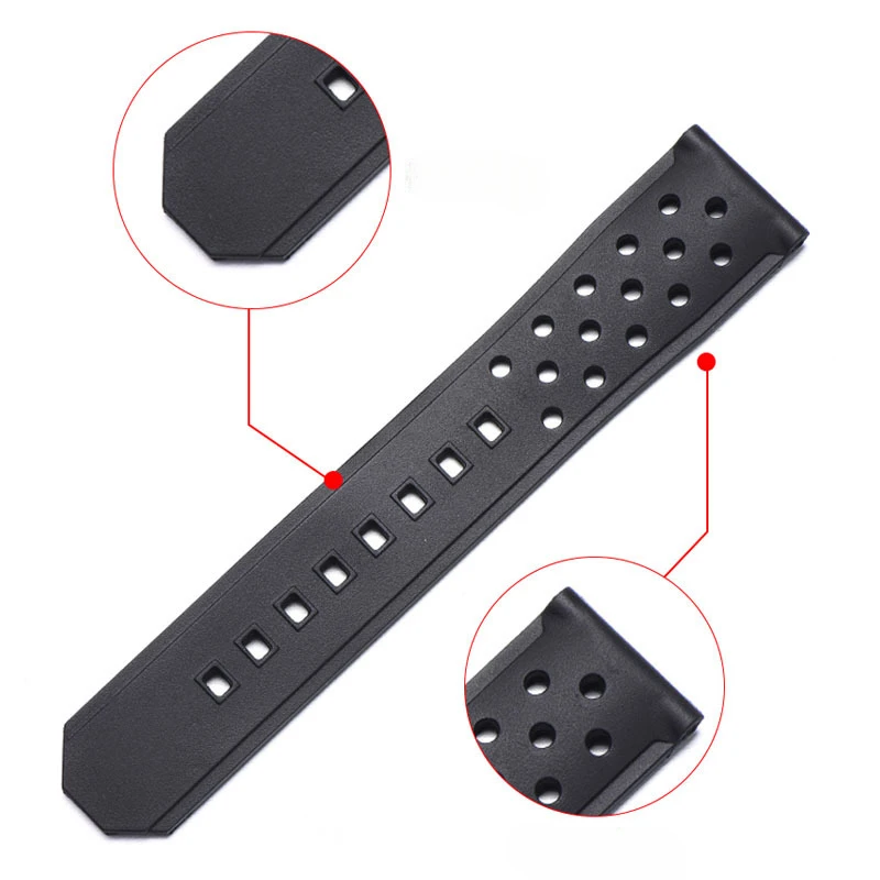 22mm Silicone Strap for Tag Heuer Racing F1 WAZ2113 Series Men Women Sport Wristband Universal Bracelet Diving Rubber Watch Band