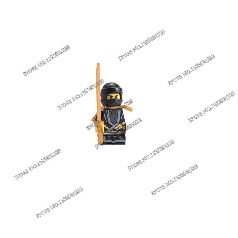 Hot Toys Ninja Mini Figure Building Blocks Toys Jay Zane Kai Nya Wu Garmadon Shark Man Anime Cartoon Action Figure Assembly Toys - view 2