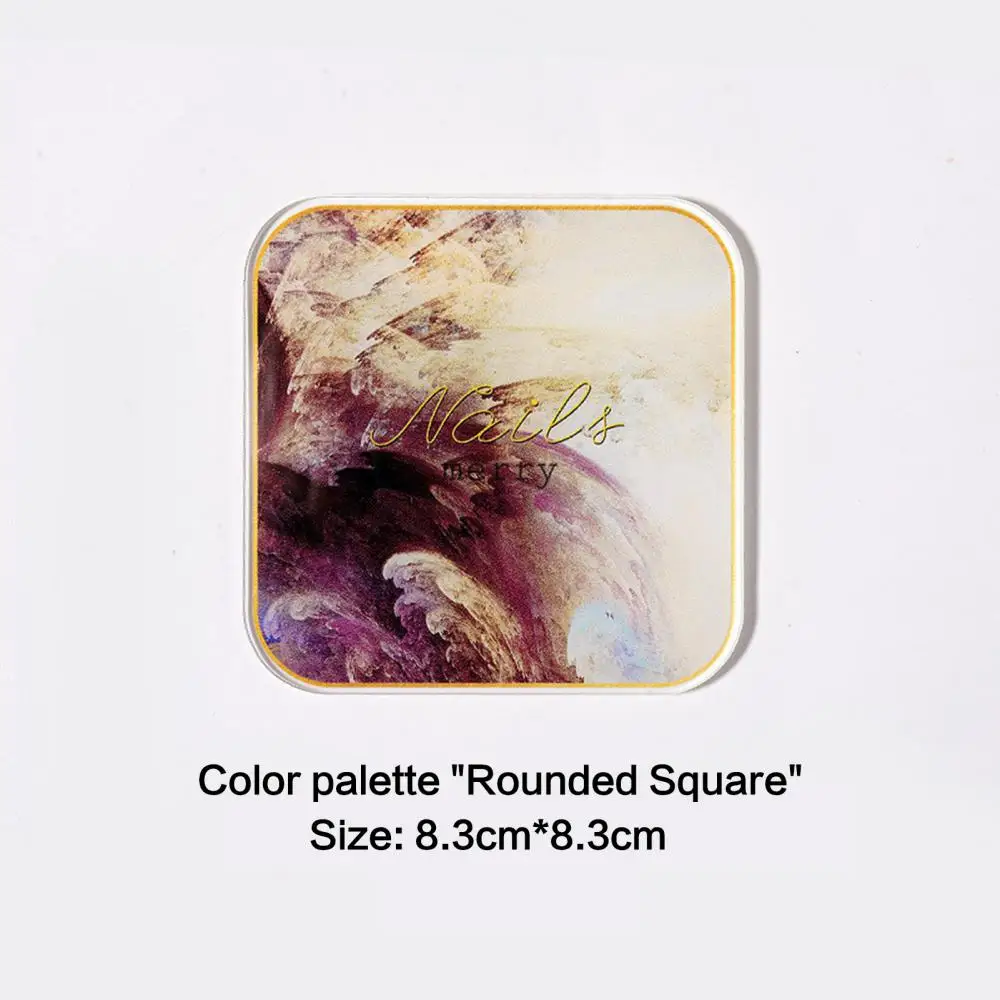 จานสีทาเล็บแบบชั้นวางของในห้องน้ำพาเลทเพ้นท์เล็บกระดานอะคริลิกสำหรับจัดแสดงอุปกรณ์ประกอบฉากสำหรับถ่ายภาพเล็บ