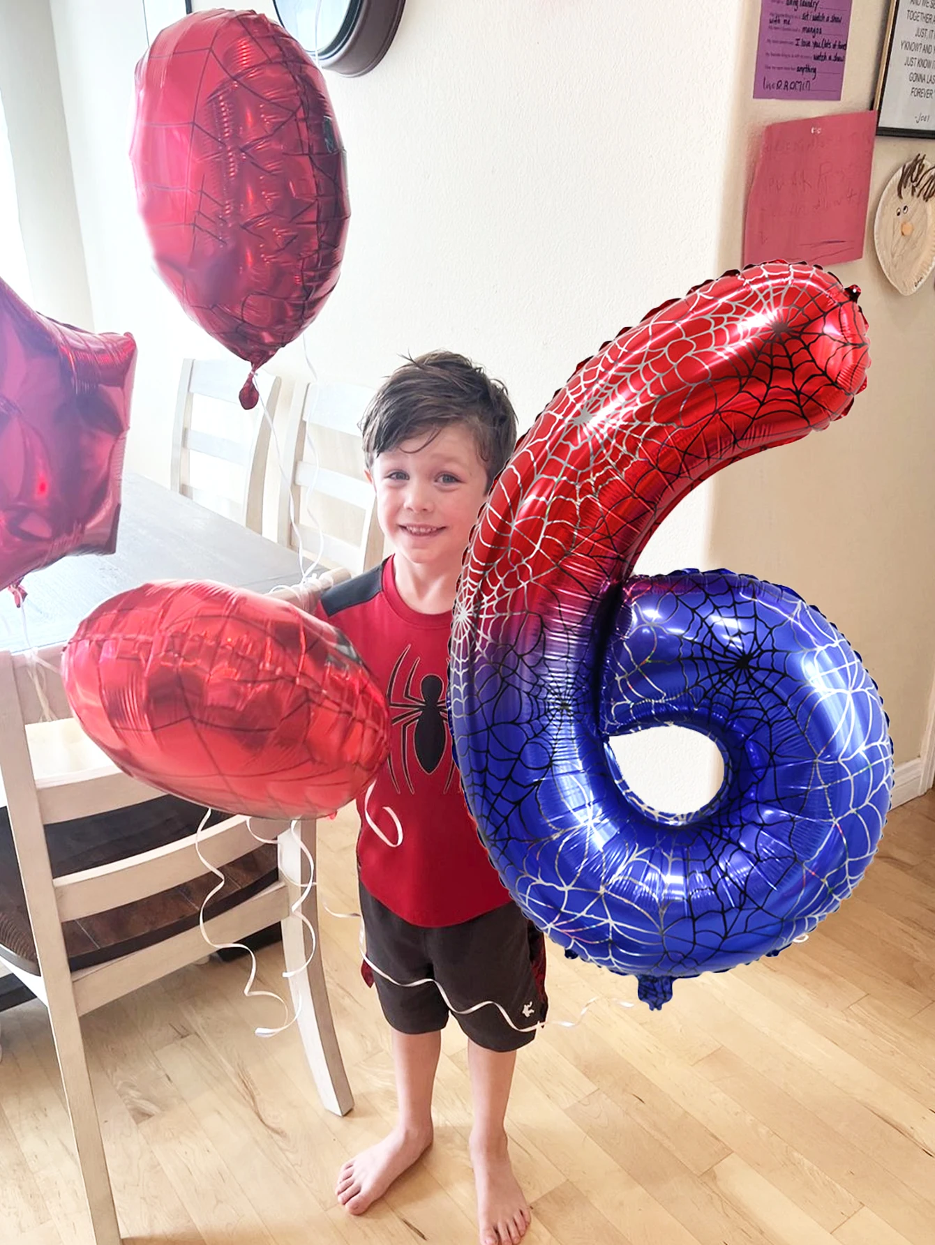 1 Stück – Riesiger Ballon mit Spinnen-Motiv, geeignet für Spinnen-Themen-Geburtstage, Superhelden-Partys, zur Dekoration von Feierlichkeiten. – Detail 3