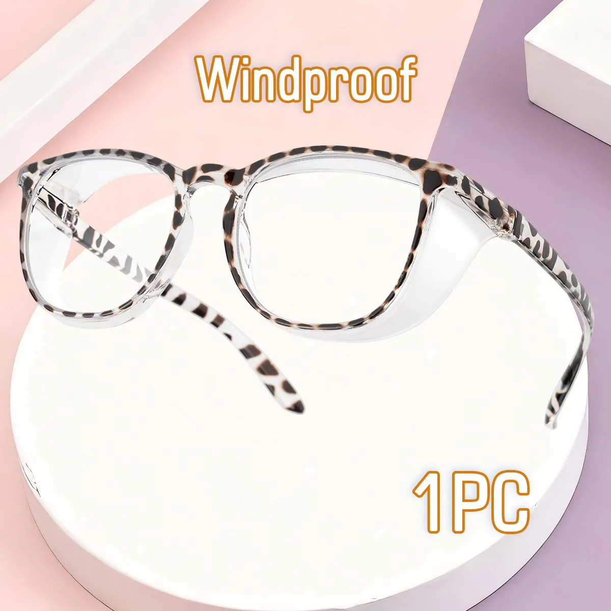 Leoparden-Antibeschlag-Schutzbrille für Männer und Frauen, Blaulichtblockierung, Anti-Speichel, Pollenbrille, Augenschutzbrille