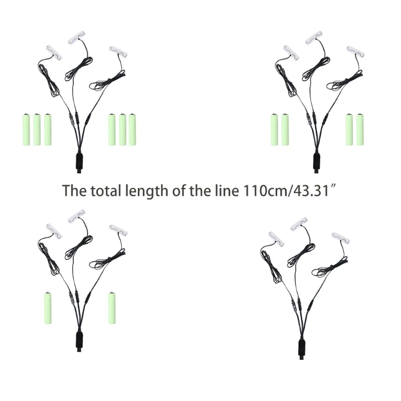 090f 110cm 3in1 aa exmbative exmberator usb مدعوم من أجل فرشاة الأسنان على مدار الساعة على مدار الساعة