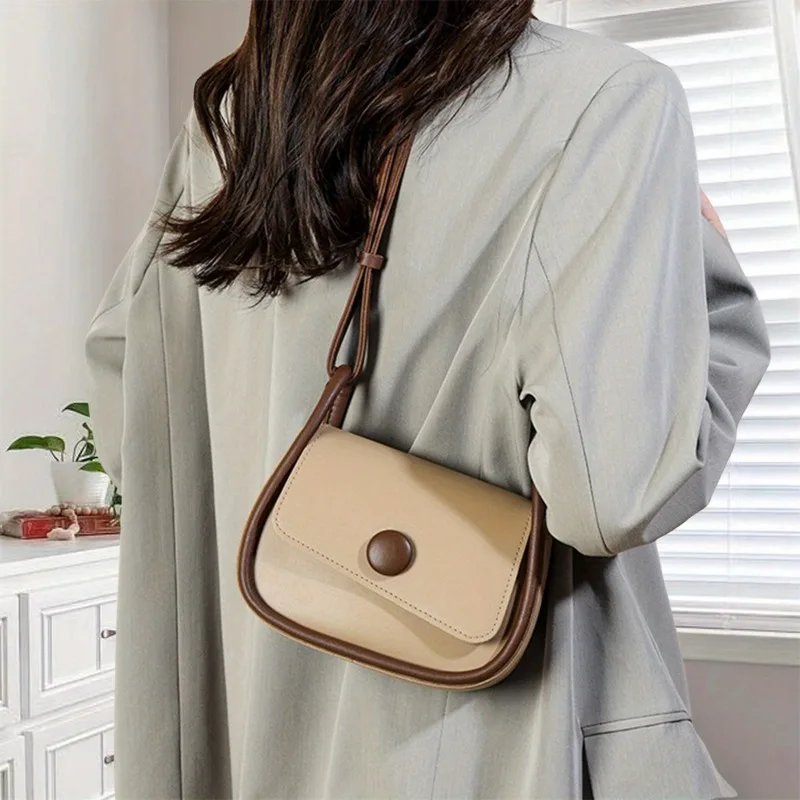 

2025 new fashion casual shoulder crossbody bag women's high-end design sense niche small square bag