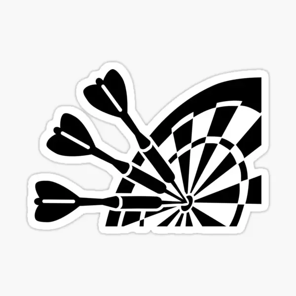 Darts Aim Dartboard Skull Creative Sticker for Laptop Truck Window Off-road Car Door Table Wall Helmet Waterproof Decal