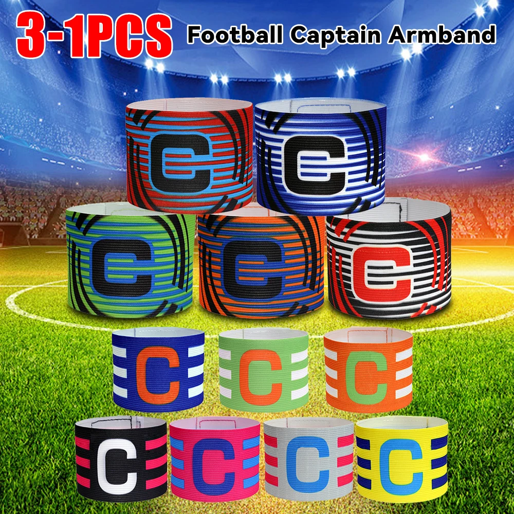 Kid Adults Football Captain Armband Adjustable Soccer Arm Band Team Competition Gifts Professional Training Football Armband