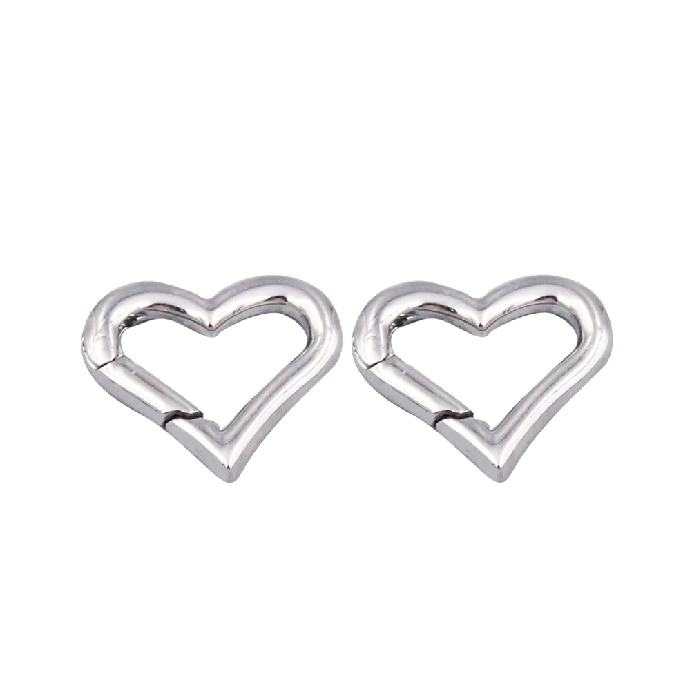 

2pcs Stainless Steel Spring Buckle Durable Lightweight Portable Climbing Hook Multi Functional Carabiner For Outdoor Camping