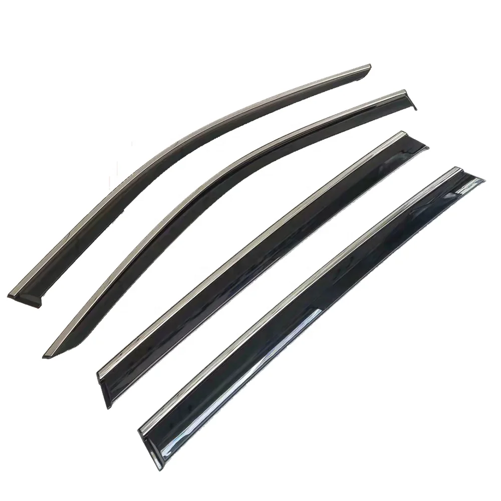 Injection Molded Premium Window Visor Wind Deflector With Stainless Steel For Mazda CX-5 CX5 2017-2022 Car Accessories