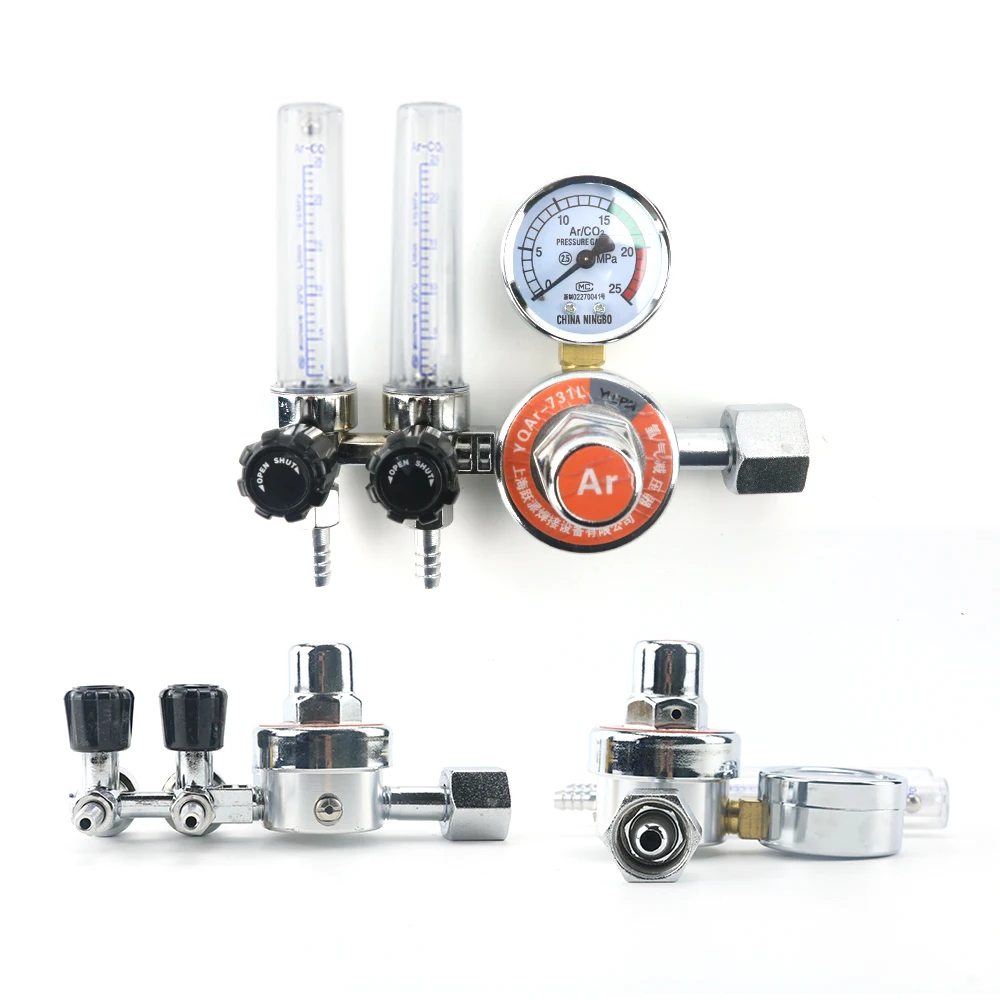 0-25Mpa Argon Regulator CO2 Mig Tig Flow-Meter Gas-Regulators Welding Pressure Gas Reducer