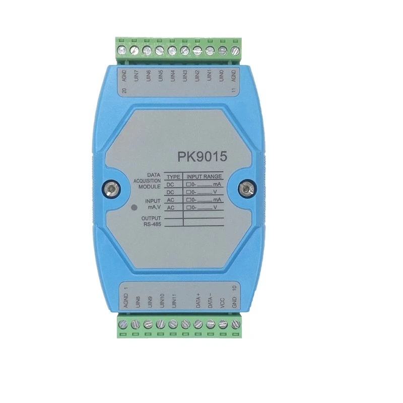 وحدة إدخال اكتساب تناظري AI DC الجهد الحالي 4-20MA 0-5V 10V إلى RS485 TCP