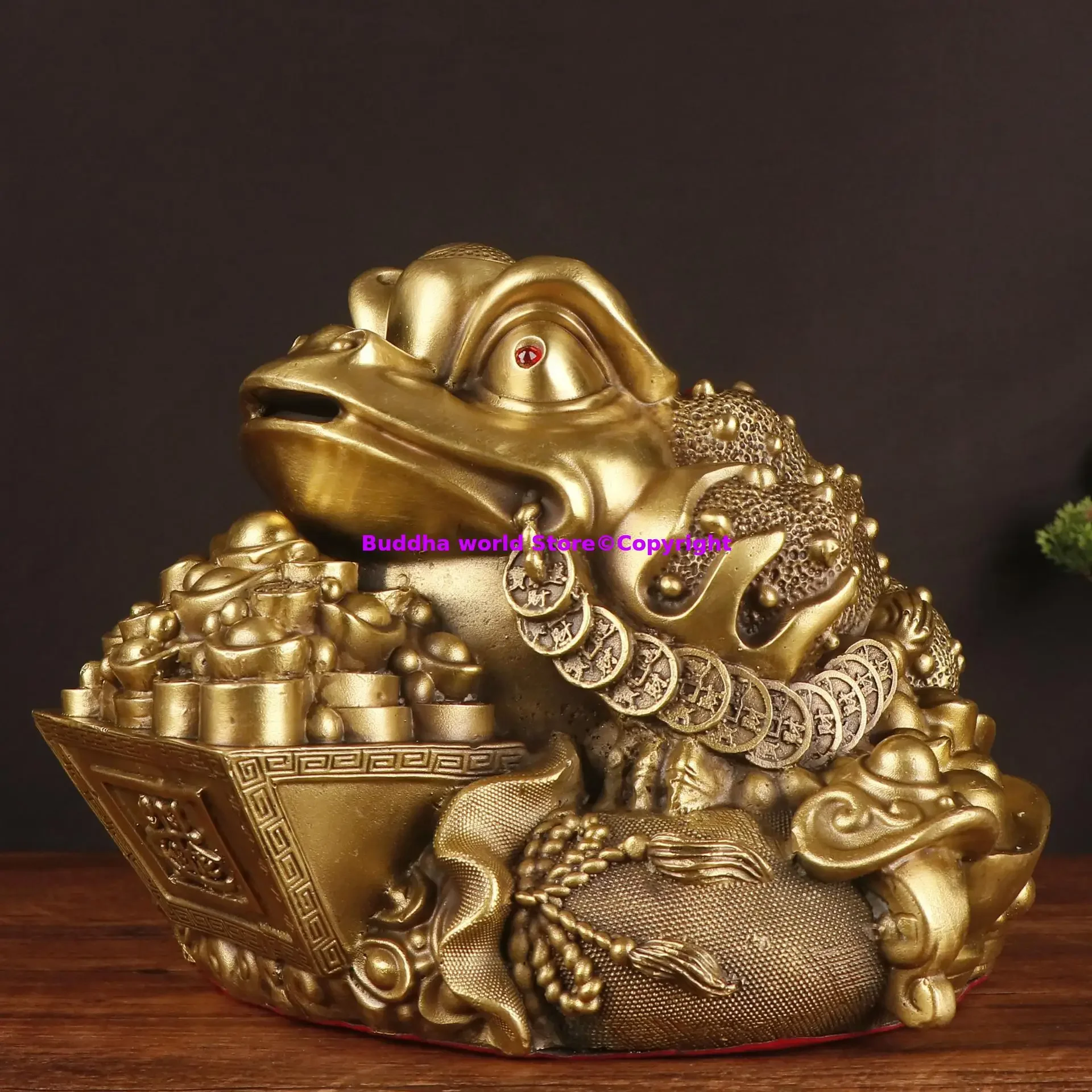 RI JIN DOU JIN 2025 GOOD Lucky mascot ornament good luck Wealth JIN CHAN decorative HOME business thriving bring money copper