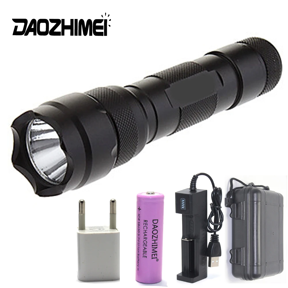 

Super bright LED Flashlight 5 Modes Tactical Torch lighting Light T6/L2 Waterproof 18650 Rechargeable camping Flash Lamp