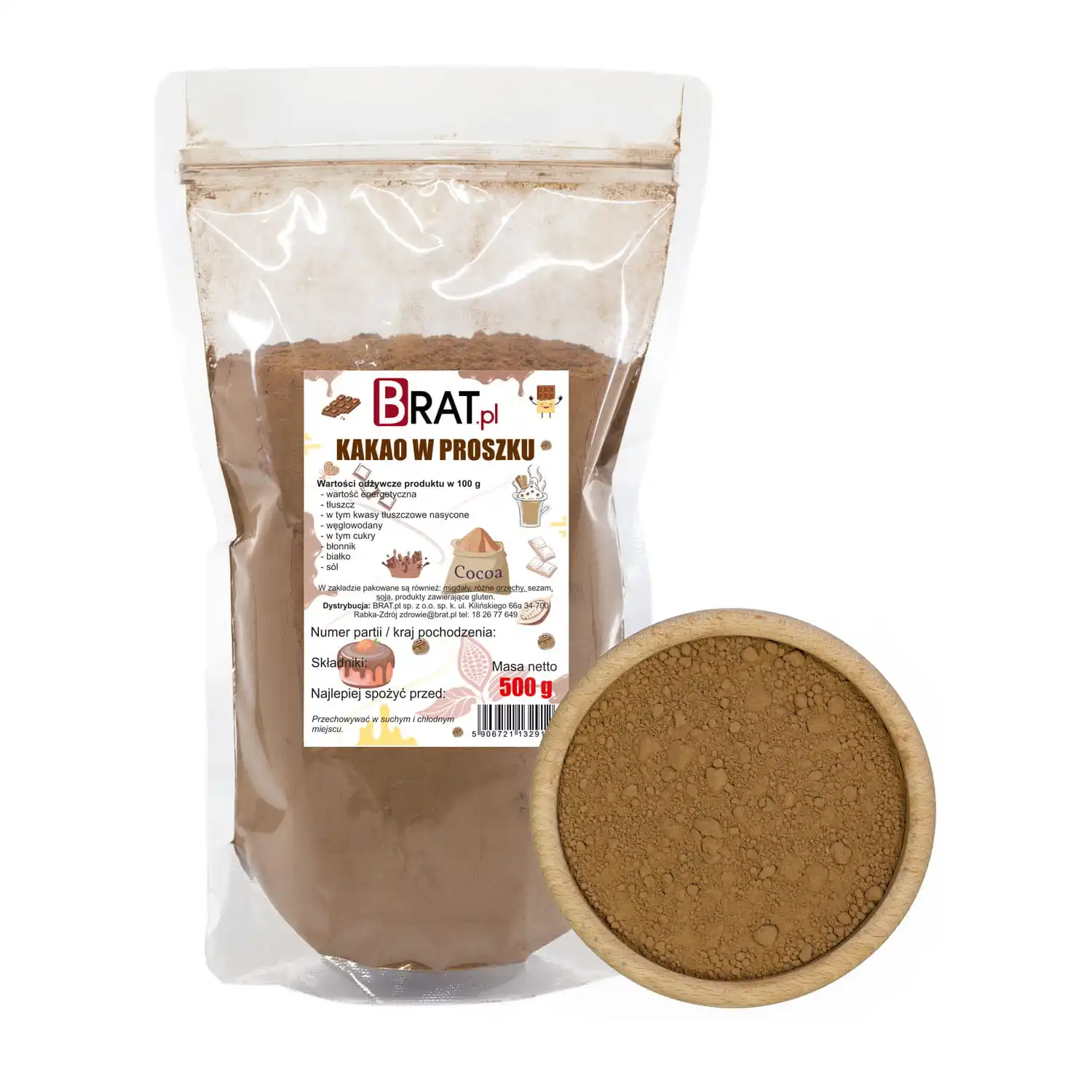 Cacao en polvo 500g
