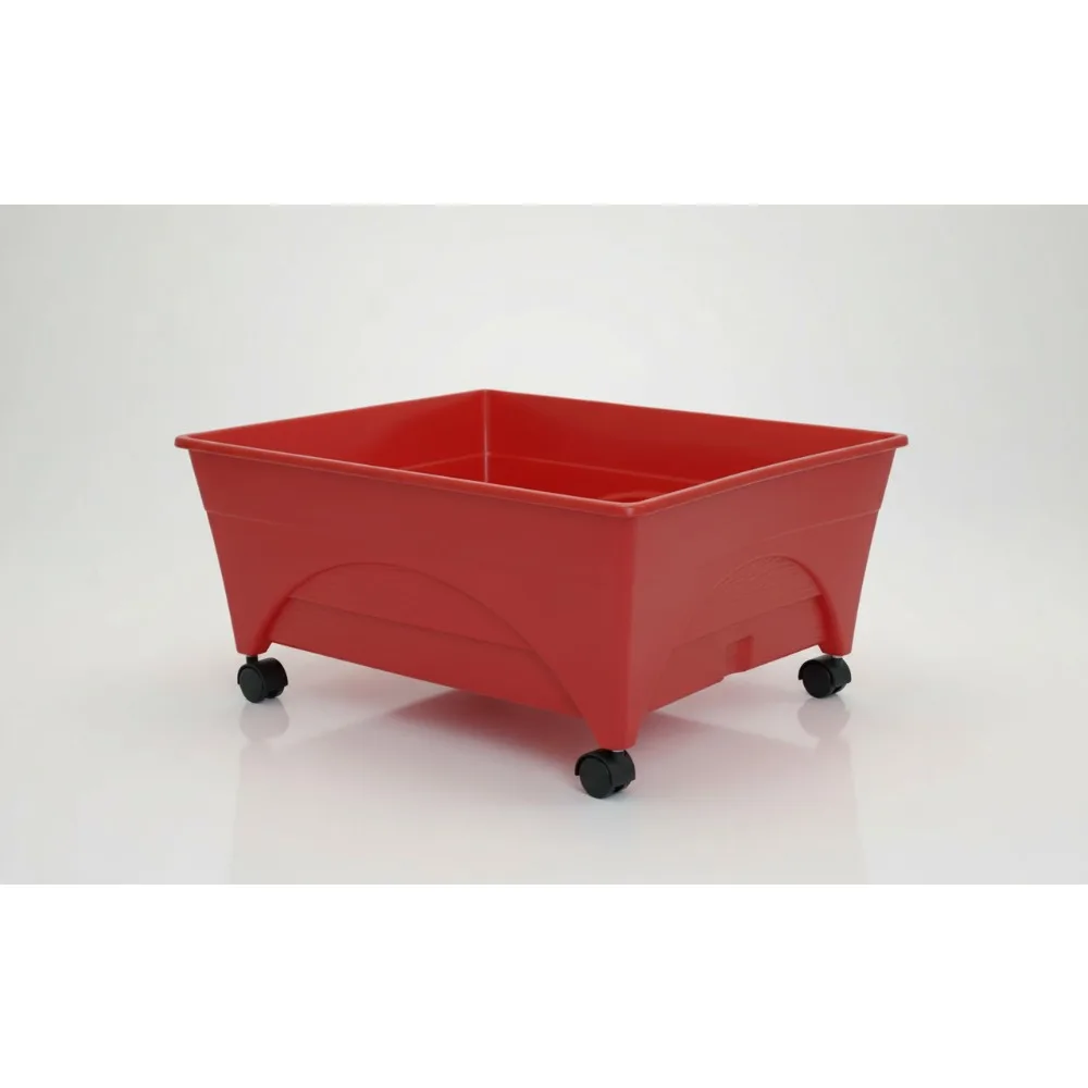 

Self-Watering Raised Garden Bed with Casters – Mobile Grow Box for Small Spaces, Improved Aeration & Weed Prevention