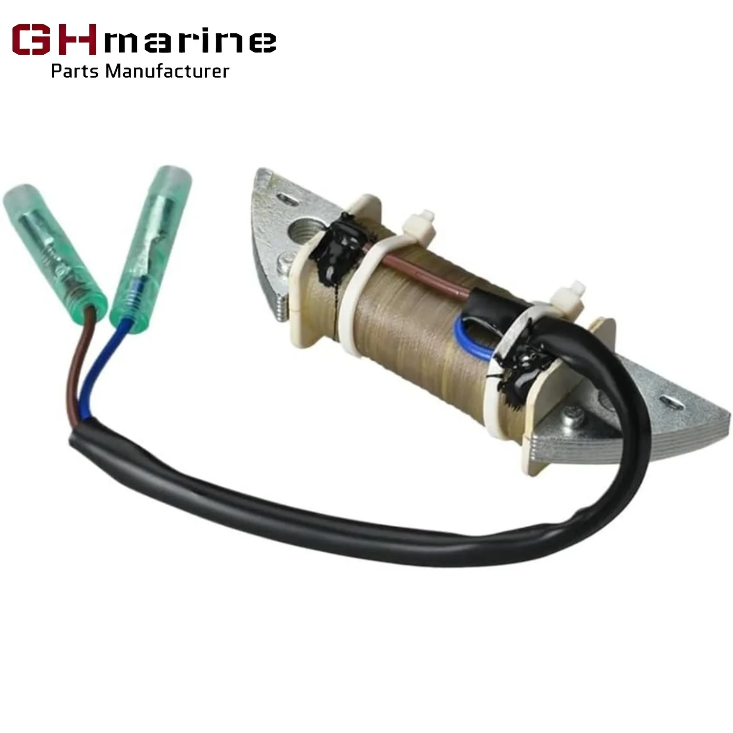 Generator Stator Charge Coil For Yamaha 9.9HP 13.5HP 15HP 2-stroke 1996-2009 Outboard Motors 63V-85520 63V-85520-0 63V-85520-01