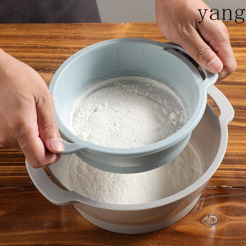 LMM Kitchen Gadget Set Baking Flour Sieve Removable Rolling Pin Multifunctional Household