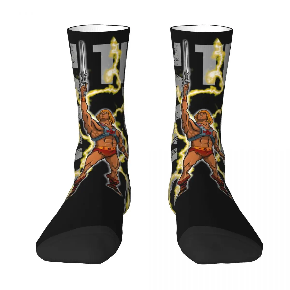 Masters Of The Universe He-Man Powerful Guy Men Women Happy Socks Outdoor Novelty Spring Summer Autumn Winter Stockings Gift