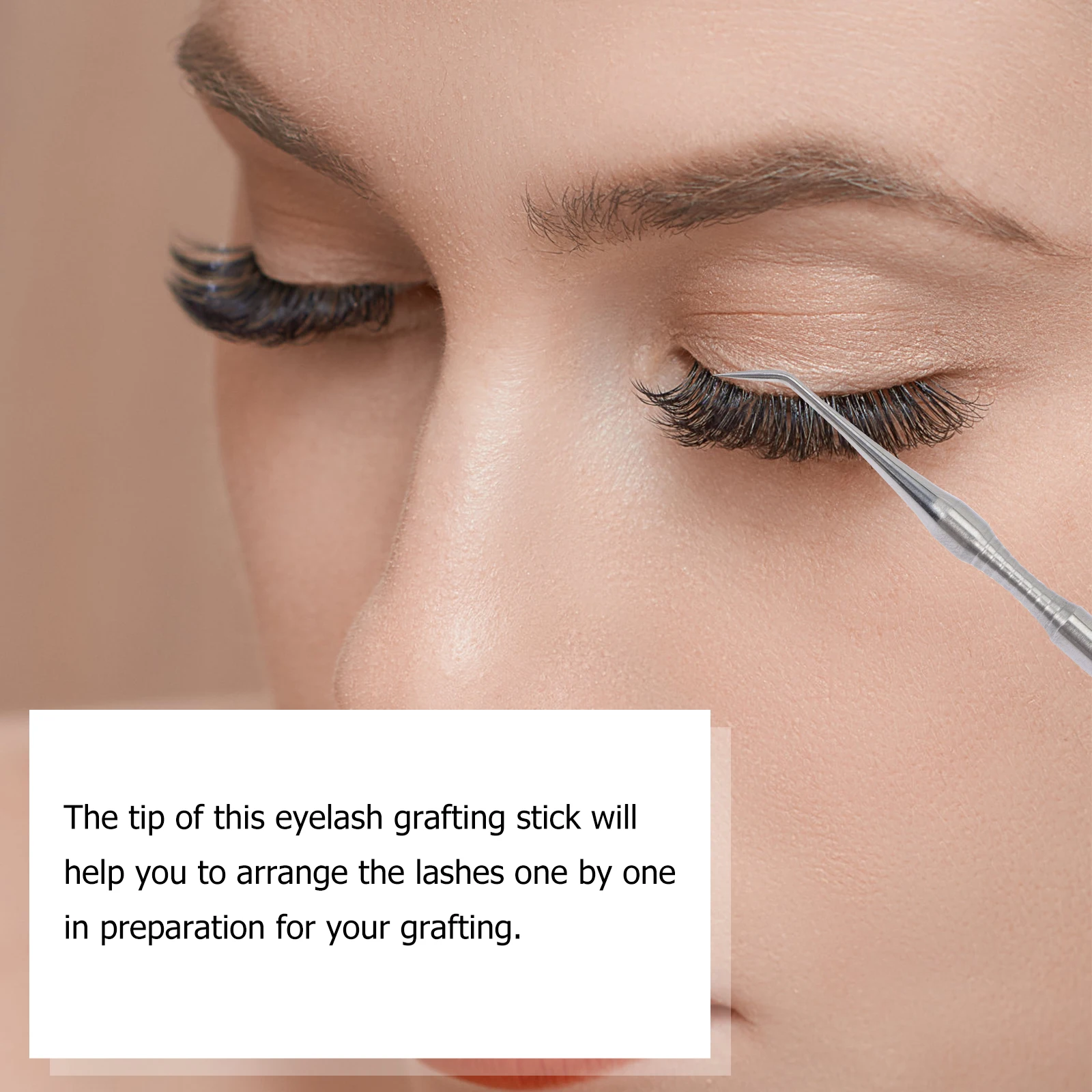 

Stainless Steel Eyelash Lift Stick For Lash Extension Grafting Tool Salon Professional Use Comfortable Grip Durable Lash