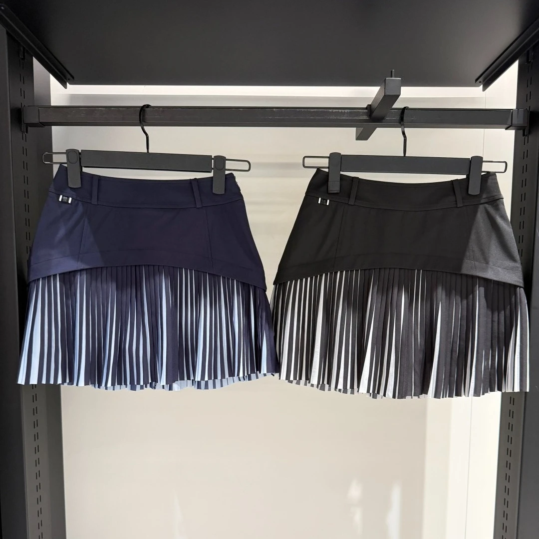Women's Golf Pleated Skort 2026 Fall New Korean Style Slimming High Waist Anti-Exposure Sporty Outdoor Breathable Quick-Dry Soft
