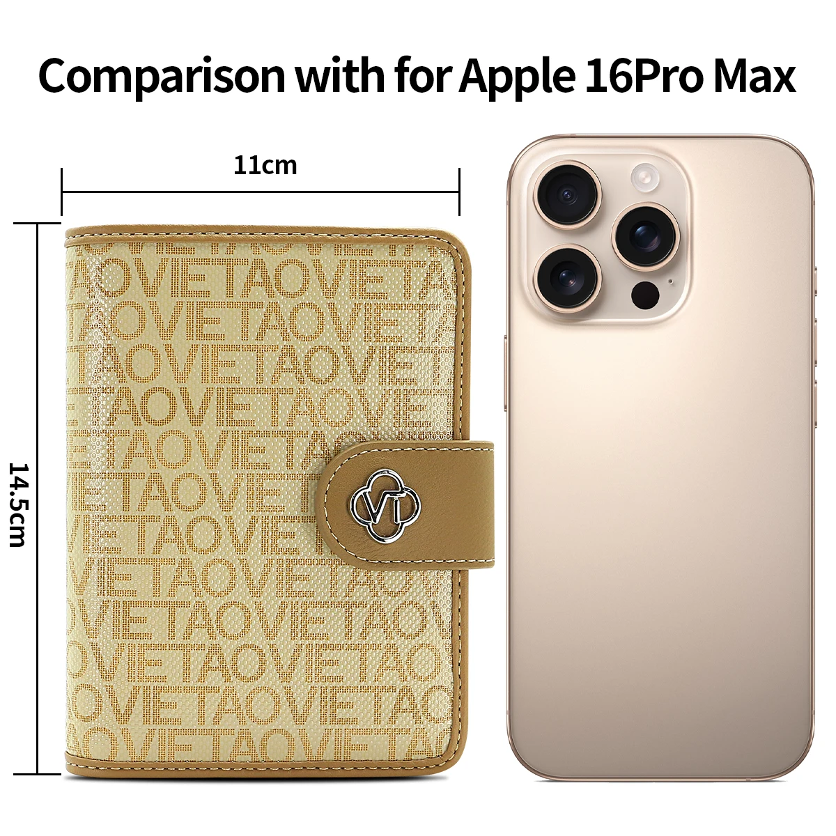 VIETAO Luxury PU Leather Passport Holder Wallet for Men Women, Multifunctional Travel Wallet with Pen Slot, Anti-Lost Design