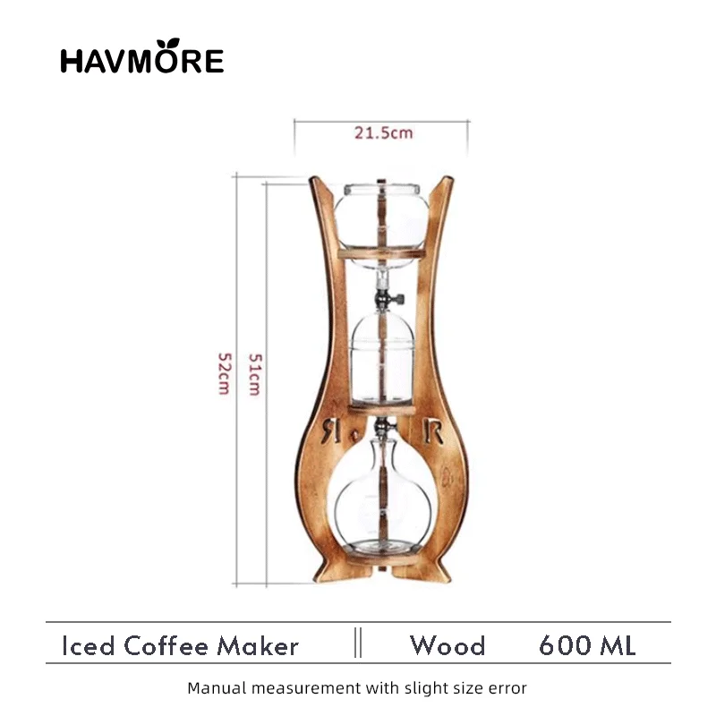 Houehold-Machine à café glacé néerlandais, accessoires pour barista, été, 600ml