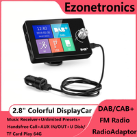 Ezonetronics DAB+ Radio Car DAB+Digital Radio Portable Tuner Receiver with Antenna USB Dongle for most Android Car Stereo Radios