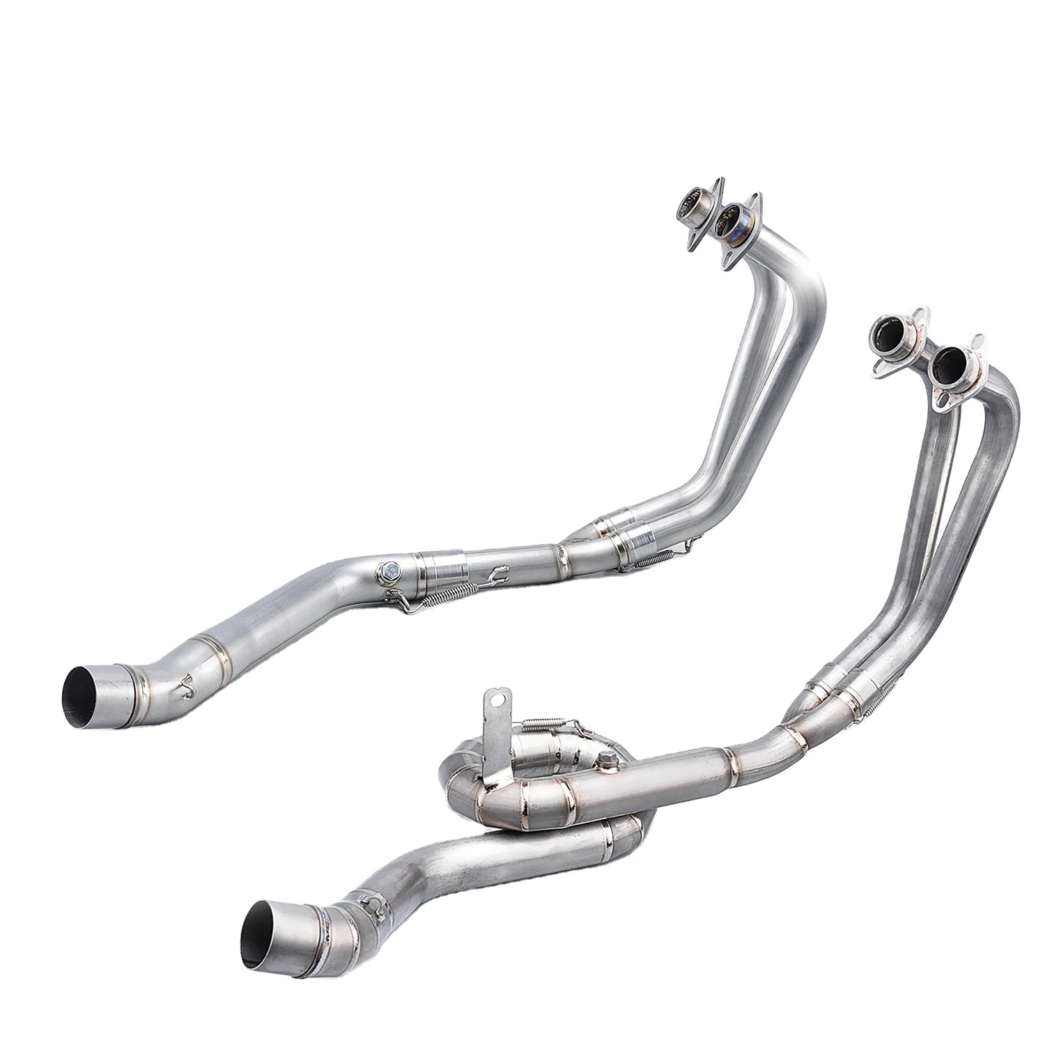 

STLF New Full Exhaust System for Yama R25 R3 MT-03 51mm Titanium Alloy Mid Pipe Steel Link for Slip YZF R3 R25 MT-03