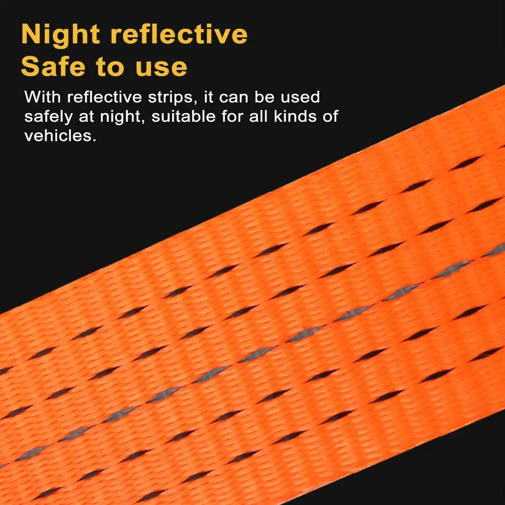 سميكة سيارة سحب حبل 5 متر 10 طن البوليستر الإنقاذ سحب حبل متعدد الوظائف سلامة سحب حزام الجر مركبة مقطورة حبل