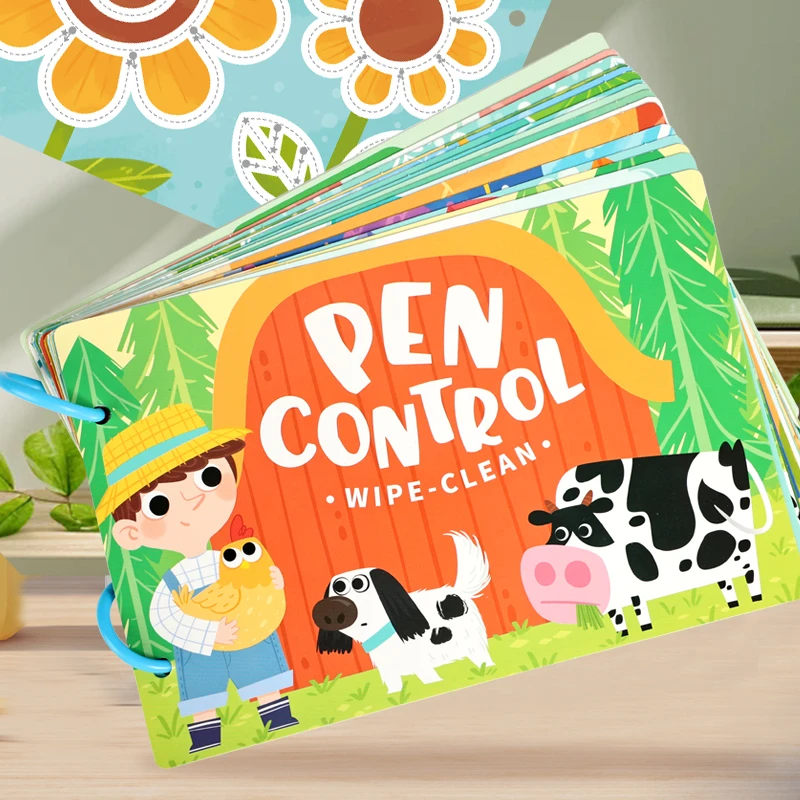 Kinder Montessori Zeichnung Spielzeug Stift Control Training Farbe Form Mathematik Spiel Spiel Set Lernen Aktivitäten Pädagogisches Spielzeug