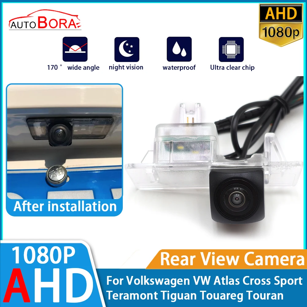 

Reverse Parking Car Rear View Camera AHD 1080P Night Vision for Volkswagen VW Atlas Cross Sport Teramont Tiguan Touareg Touran