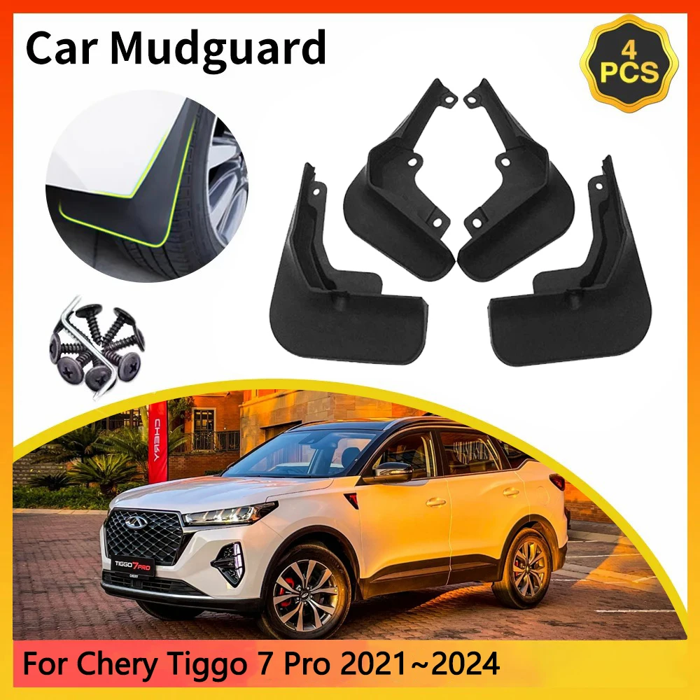 

For Chery Tiggo 7 Pro DR 6.0 Sportequipe 6 Ebro S700 2021~2024 Car Mudguards Mudflap Mudguard Splash Guards Mud Flaps Fender