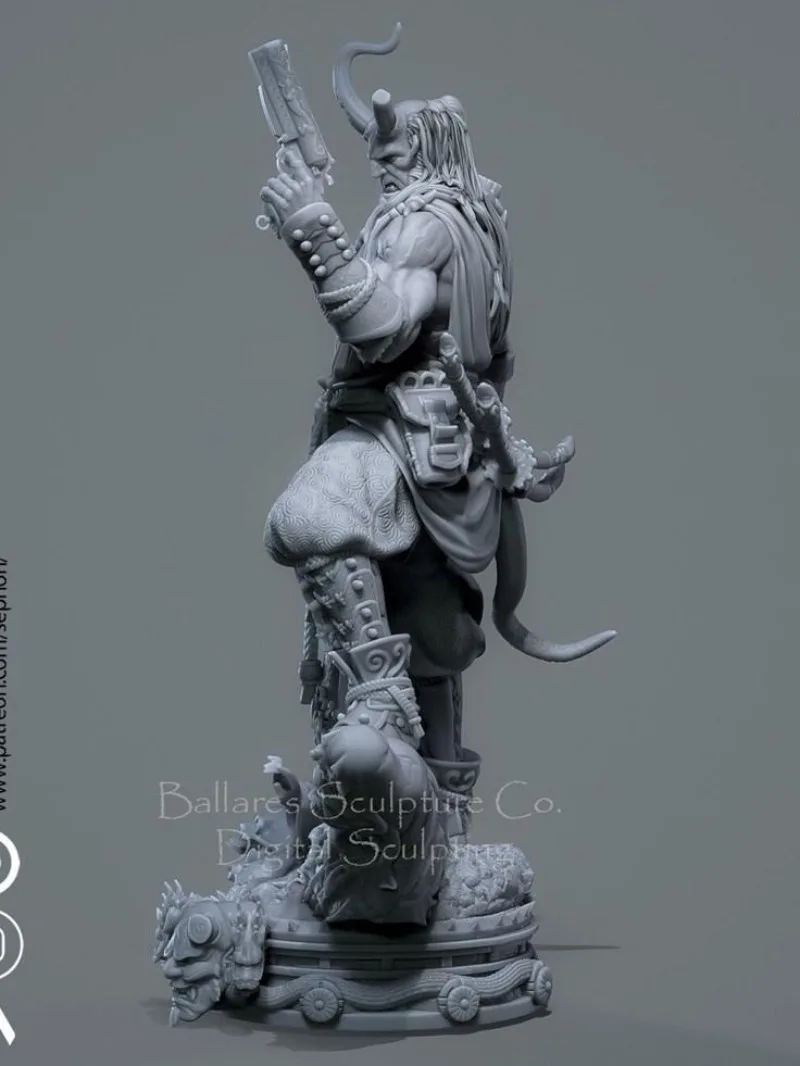 1/24 Scale Resin Figure Model Building Kits Fantasy Miniature Toy South of Hell Unassembled and Unpainted Free Shipping