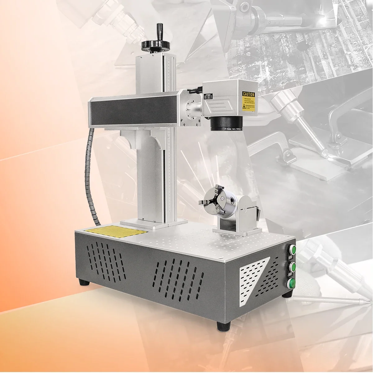 Super Fast Delivery Desktop 3d Fiber las.er Marking Machine with cam.era Positioning System